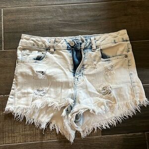 Altar’d State light wash denim shorts
